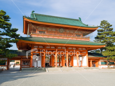 Heian Jingu Shrine, Kyoto Japan on Shutterstock.com